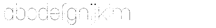 Amu Distort Thin FONT