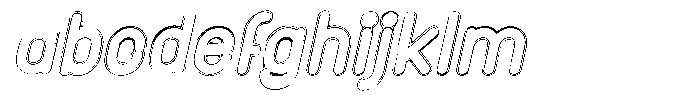 Amu Doutline Black Italic FONT