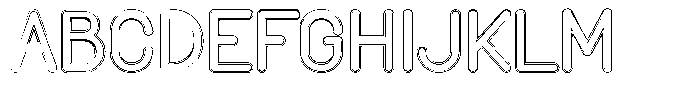 Amu Doutline Bold Font UPPERCASE