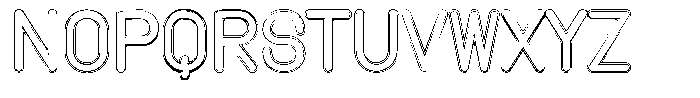 Amu Doutline Bold Font UPPERCASE