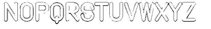 Amu Doutline Extra Bold Font UPPERCASE