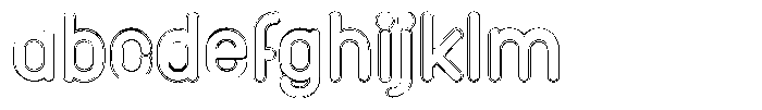 Amu Doutline Extra Bold FONT