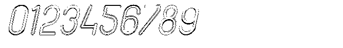 Amu Doutline Italic Font OTHER CHARS
