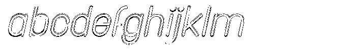 Amu Doutline Italic FONT