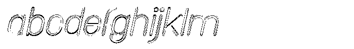 Amu Doutline Light Italic FONT