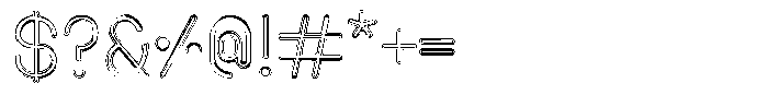 Amu Doutline Light Font OTHER CHARS