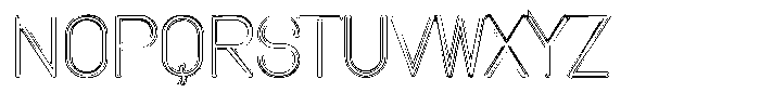 Amu Doutline Light Font UPPERCASE