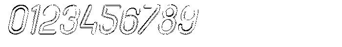 Amu Doutline Medium Italic Font OTHER CHARS