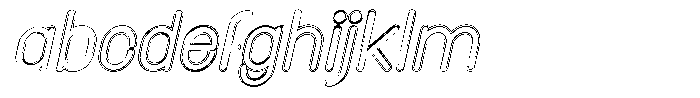 Amu Doutline Medium Italic FONT