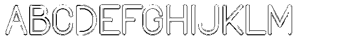 Amu Doutline Medium Font UPPERCASE