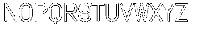 Amu Doutline Medium Font UPPERCASE