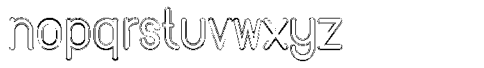 Amu Doutline Medium Font LOWERCASE
