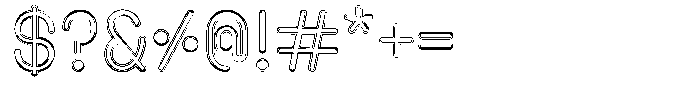 Amu Doutline Regular Font OTHER CHARS