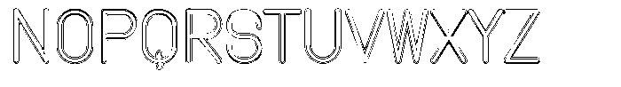 Amu Doutline Regular Font UPPERCASE