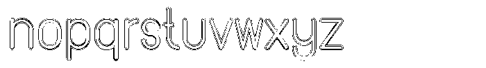 Amu Doutline Regular Font LOWERCASE