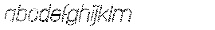 Amu Doutline Thin Italic FONT