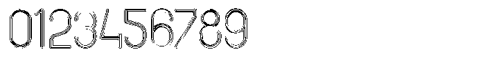 Amu Doutline Thin Font OTHER CHARS