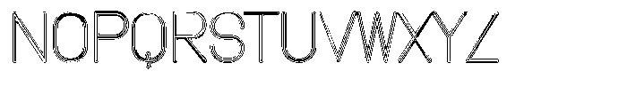 Amu Doutline Thin Font UPPERCASE