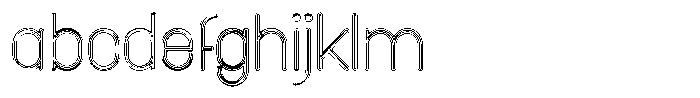 Amu Doutline Thin FONT