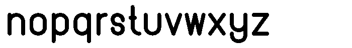 Amu Extra Bold Font LOWERCASE