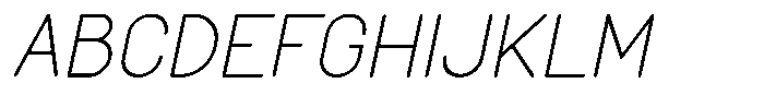 Amu Italic Font UPPERCASE