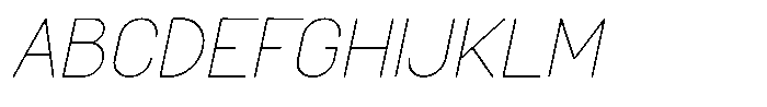 Amu Light Italic Font UPPERCASE
