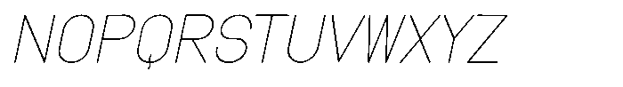 Amu Light Italic Font UPPERCASE