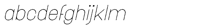 Amu Light Italic FONT