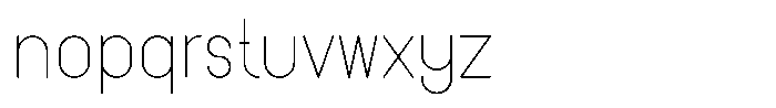 Amu Light Font LOWERCASE