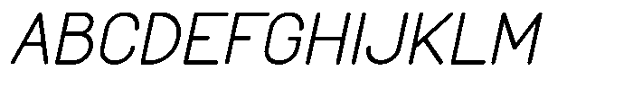 Amu Medium Italic Font UPPERCASE