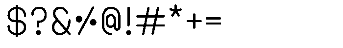 Amu Medium Font OTHER CHARS