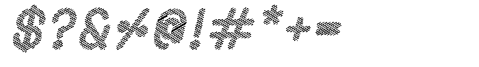Amu Scribe Black Italic Font OTHER CHARS