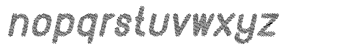 Amu Scribe Black Italic Font LOWERCASE