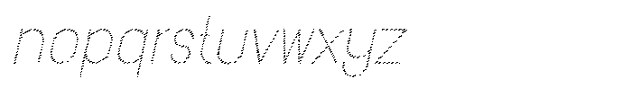 Amu Scribe Light Italic Font LOWERCASE