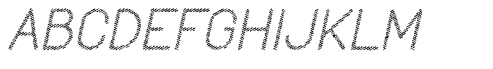 Amu Scribe Medium Italic Font UPPERCASE