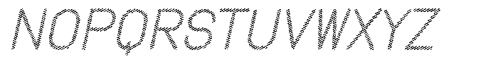 Amu Scribe Medium Italic Font UPPERCASE
