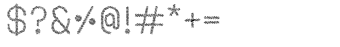Amu Scribe Medium Font OTHER CHARS