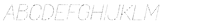 Amu Scribe Thin Italic Font UPPERCASE