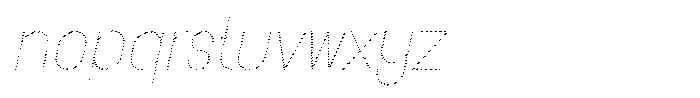 Amu Scribe Thin Italic Font LOWERCASE