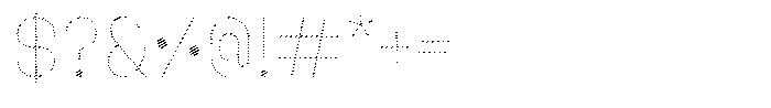 Amu Scribe Thin Font OTHER CHARS