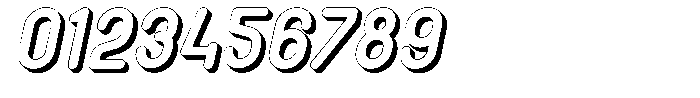 Amu Shadow Black Italic Font OTHER CHARS