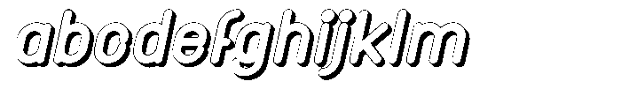Amu Shadow Black Italic FONT