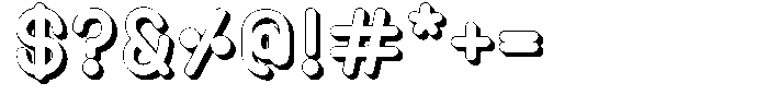 Amu Shadow Black Font OTHER CHARS