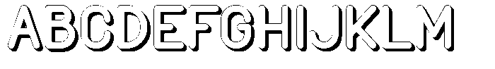 Amu Shadow Black Font UPPERCASE