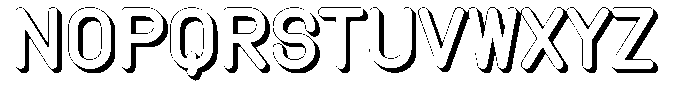 Amu Shadow Black Font UPPERCASE