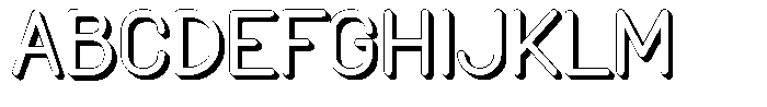 Amu Shadow Bold Font UPPERCASE