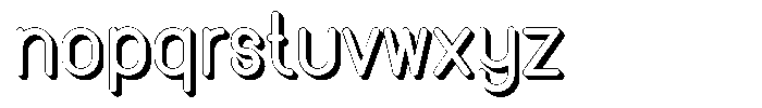 Amu Shadow Bold Font LOWERCASE