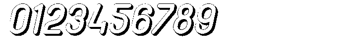 Amu Shadow Extra Bold Italic Font OTHER CHARS