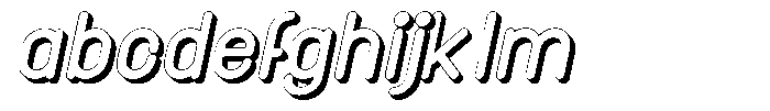 Amu Shadow Extra Bold Italic FONT