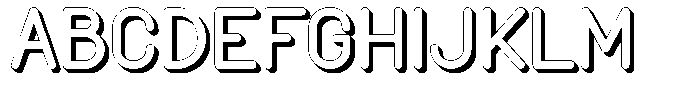 Amu Shadow Extra Bold Font UPPERCASE